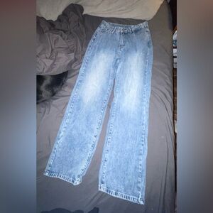 SHEIN Men's Relaxed Light Blue Jeans